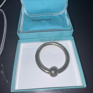 Tiffany & Co. Sterling Silver Baby Rattle Ring – Original Box & Pouch